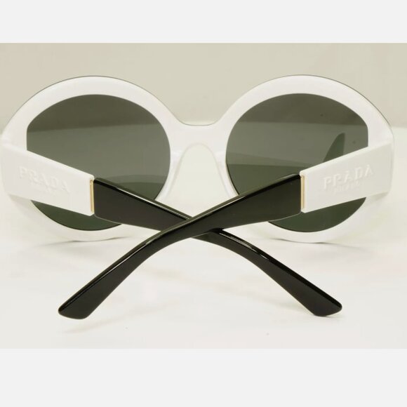 Prada Black White Milano Womens Sunglasses Italy